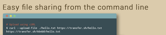 TRANSFER.SH - PARTAGER FACILEMENT DES FICHIERS EN QUELQUES SECONDES